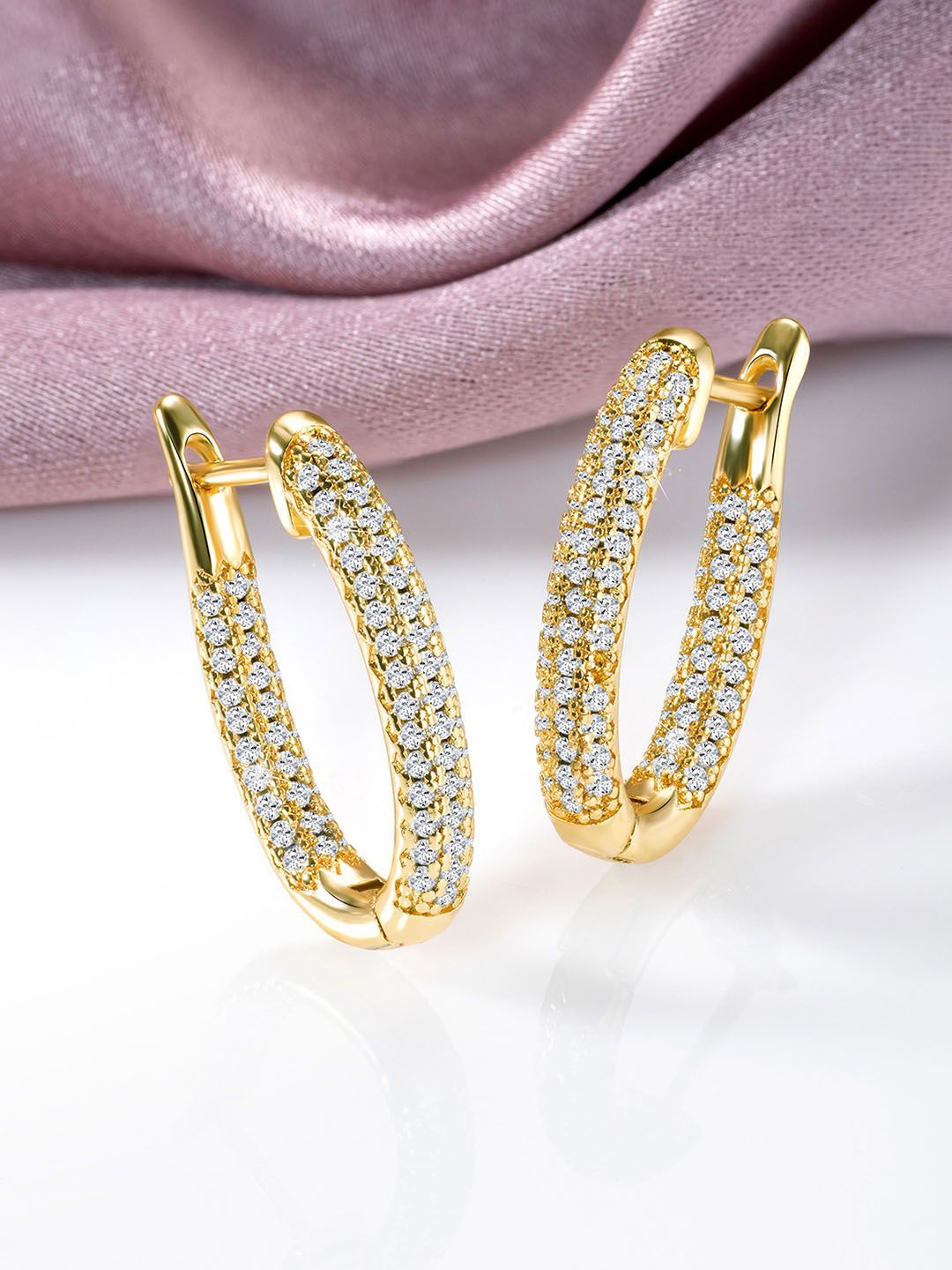 

Peora Contemporary Hoop Earrings, Gold