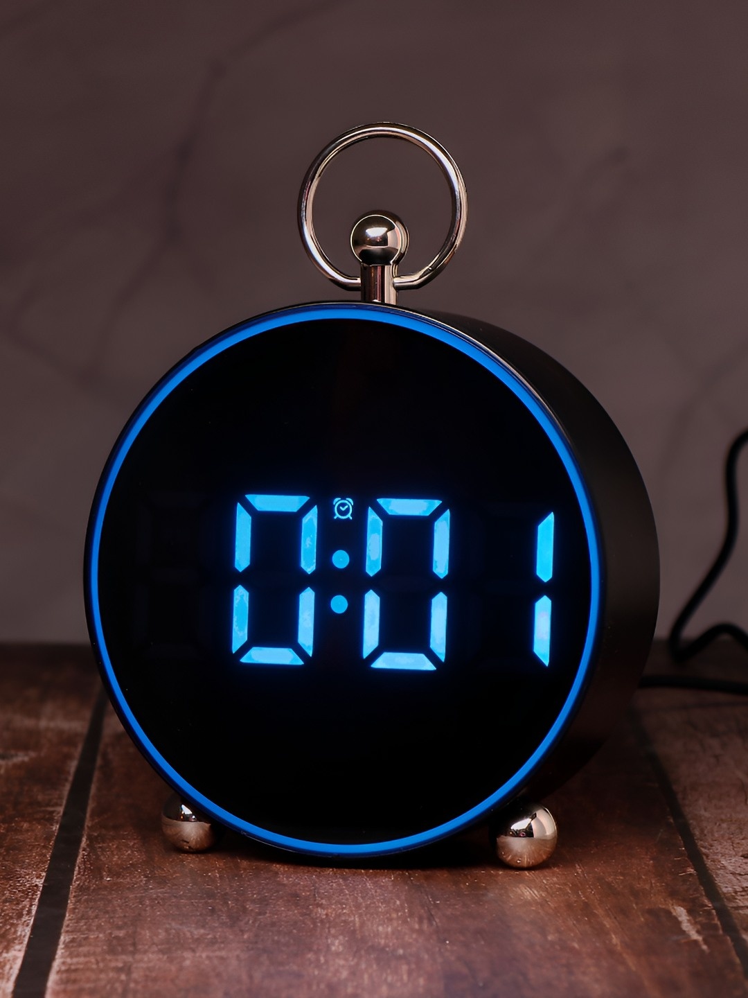 

Archies Black & Blue Traditional Alarm Clock