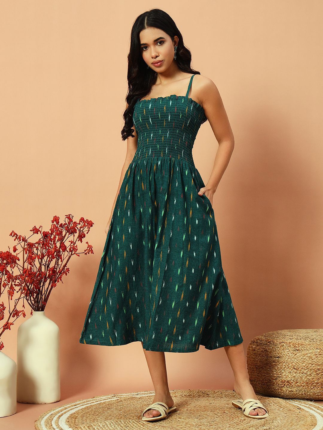 

Bohemian Dream Maxi Midi Dress, Teal