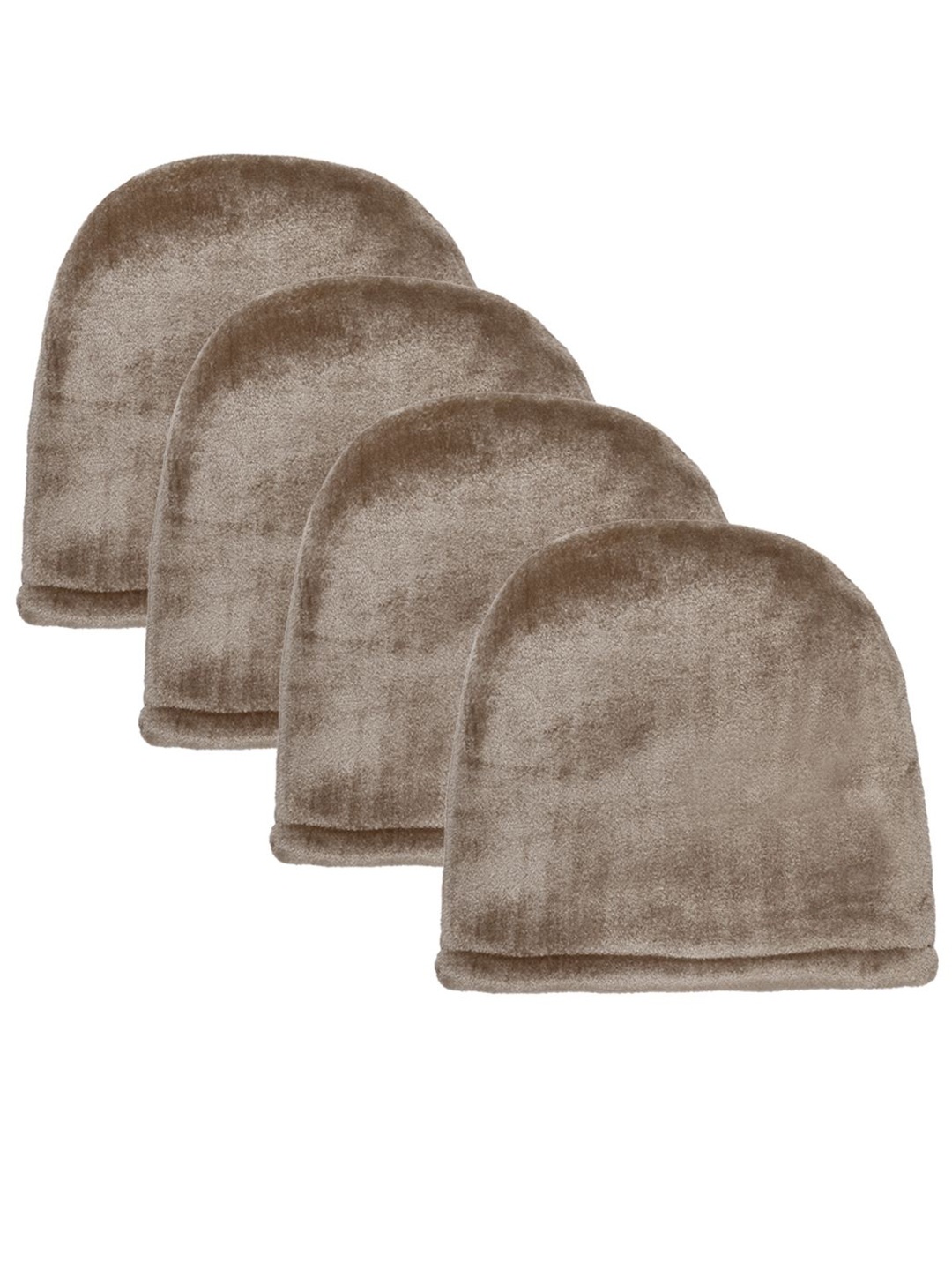 

KLOTTHE Pack Of 4 Men Wollen Beanie Caps, Beige