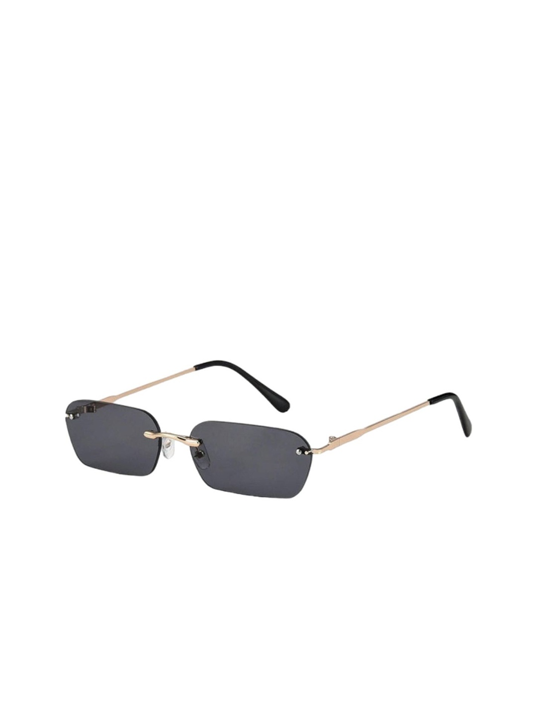 

Project Shades Unisex Rectangle Sunglasses with UV Protected Lens, Black