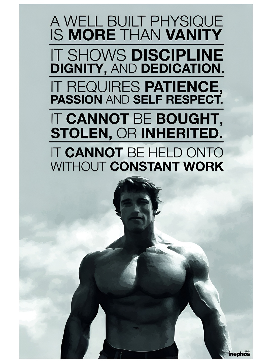

Inephos Grey & White Quotes Printed Wall Poster