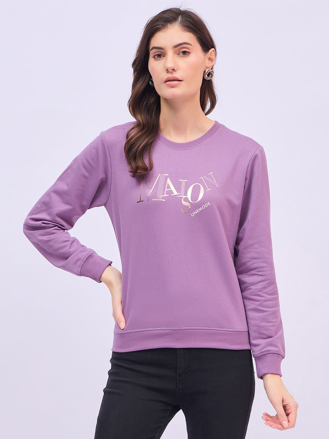 

UNEMODE Women Sweatshirt, Lavender