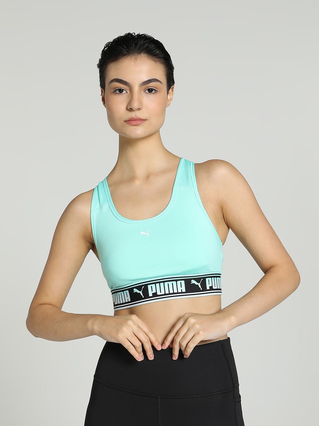 

Puma Strong Mid-Impact Women's Training Bra, Green
