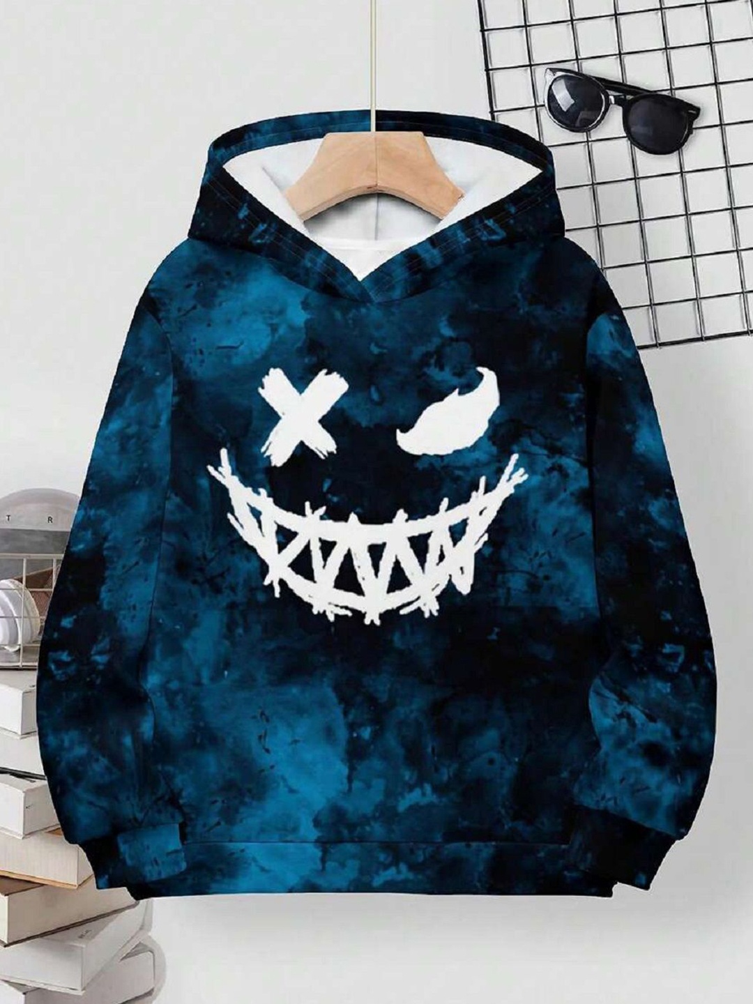 

BAESD Girls Printed Sweatshirt, Blue