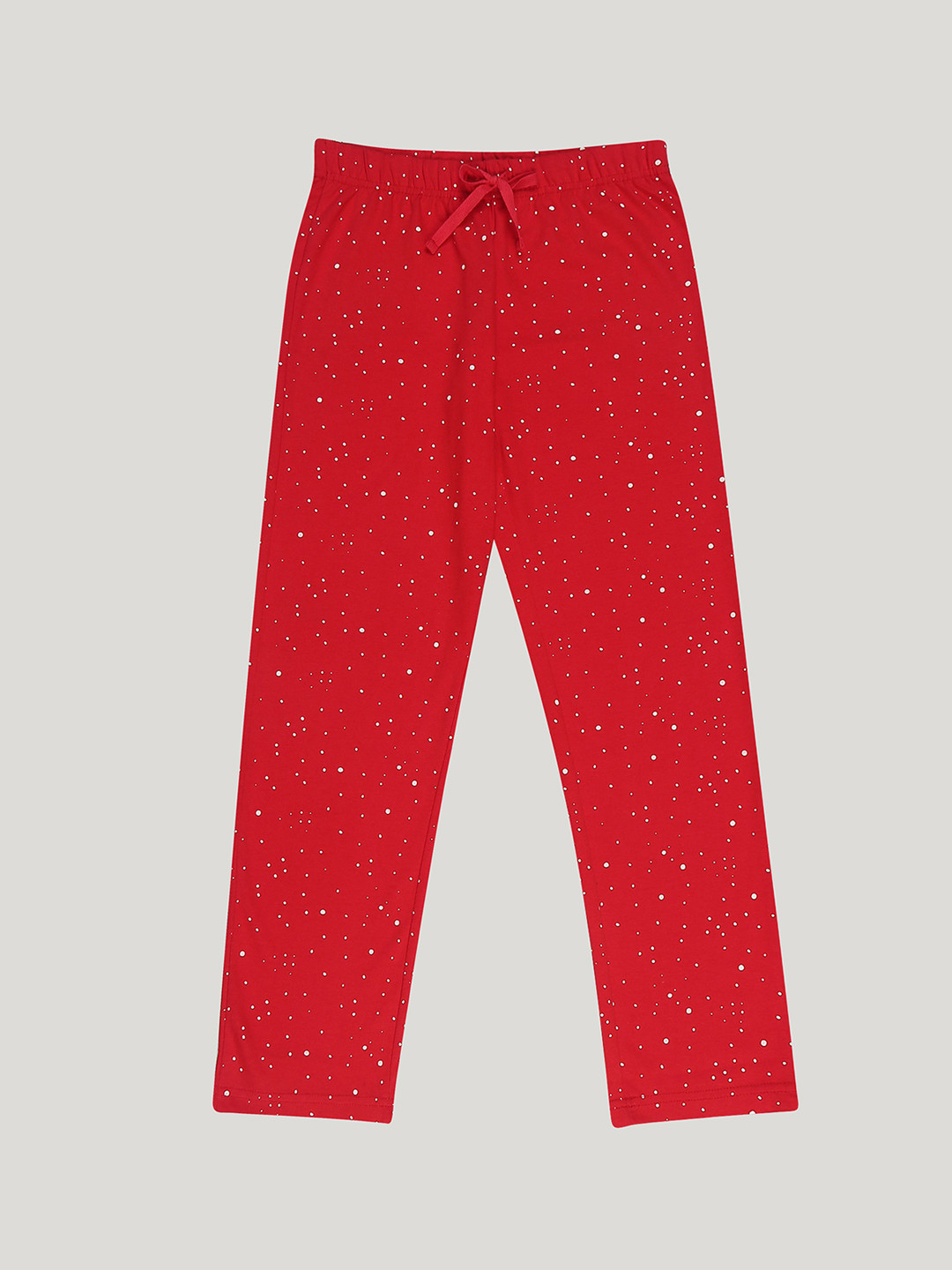 

F&S Girls Printed Cotton Lounge Pant, Red