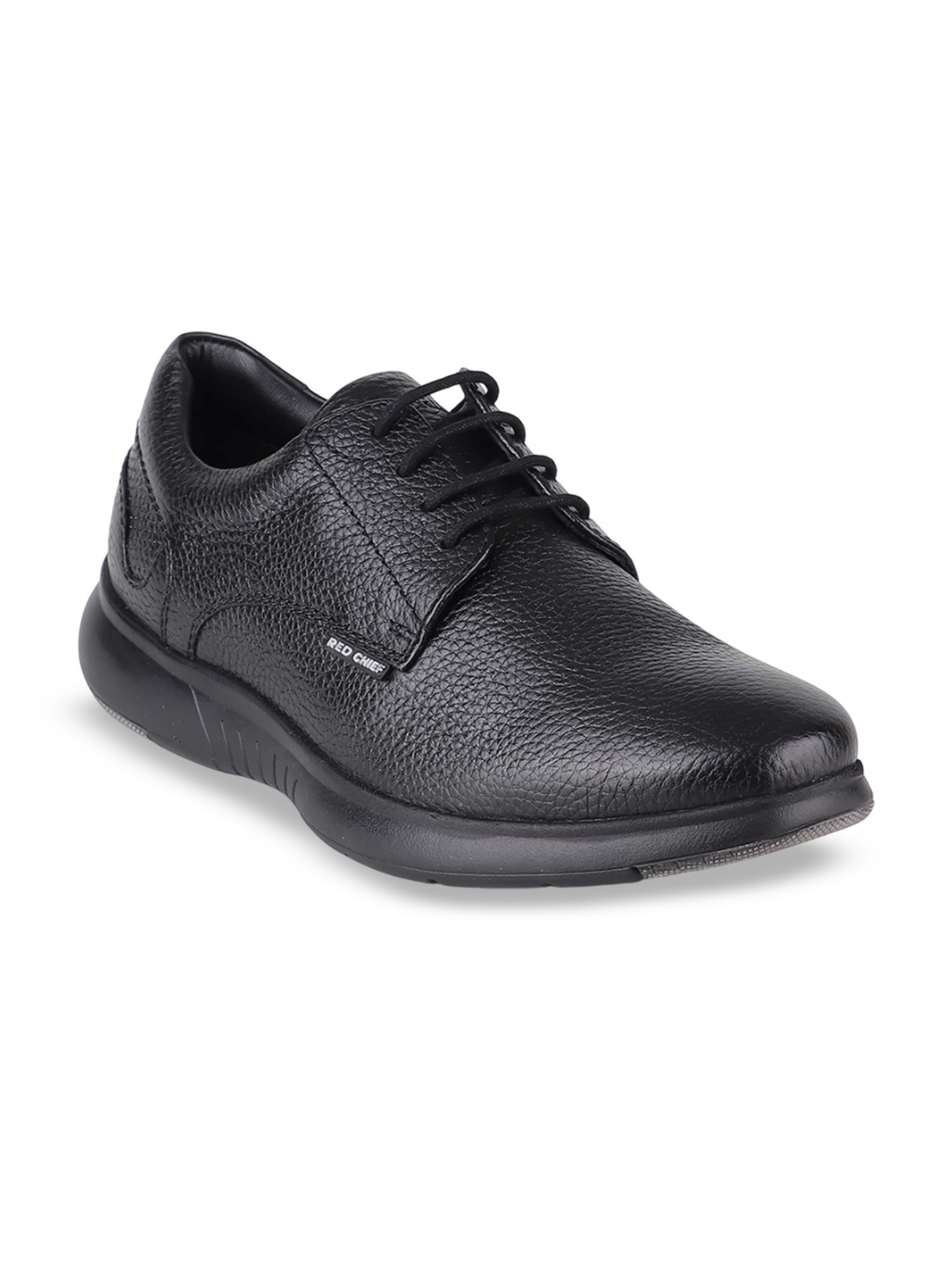 

Red Chief Men Leather Formal Derbys, Black