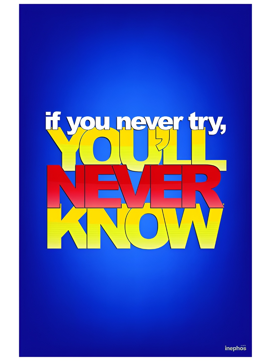 

Inephos Blue & Yellow Paper Creative Artwork Wall Posters