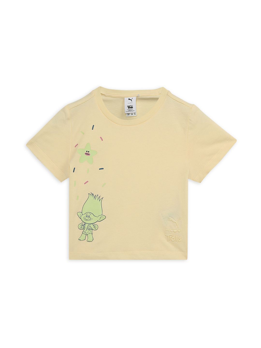 

Puma x Trolls Infant Girls Graphic Short Tee, Cream