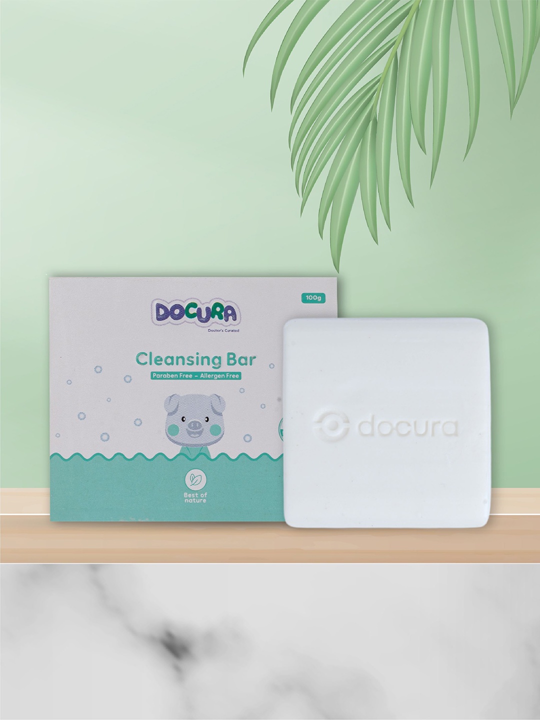 

DOCURA Baby Cleansing Bar - 100 g, Green