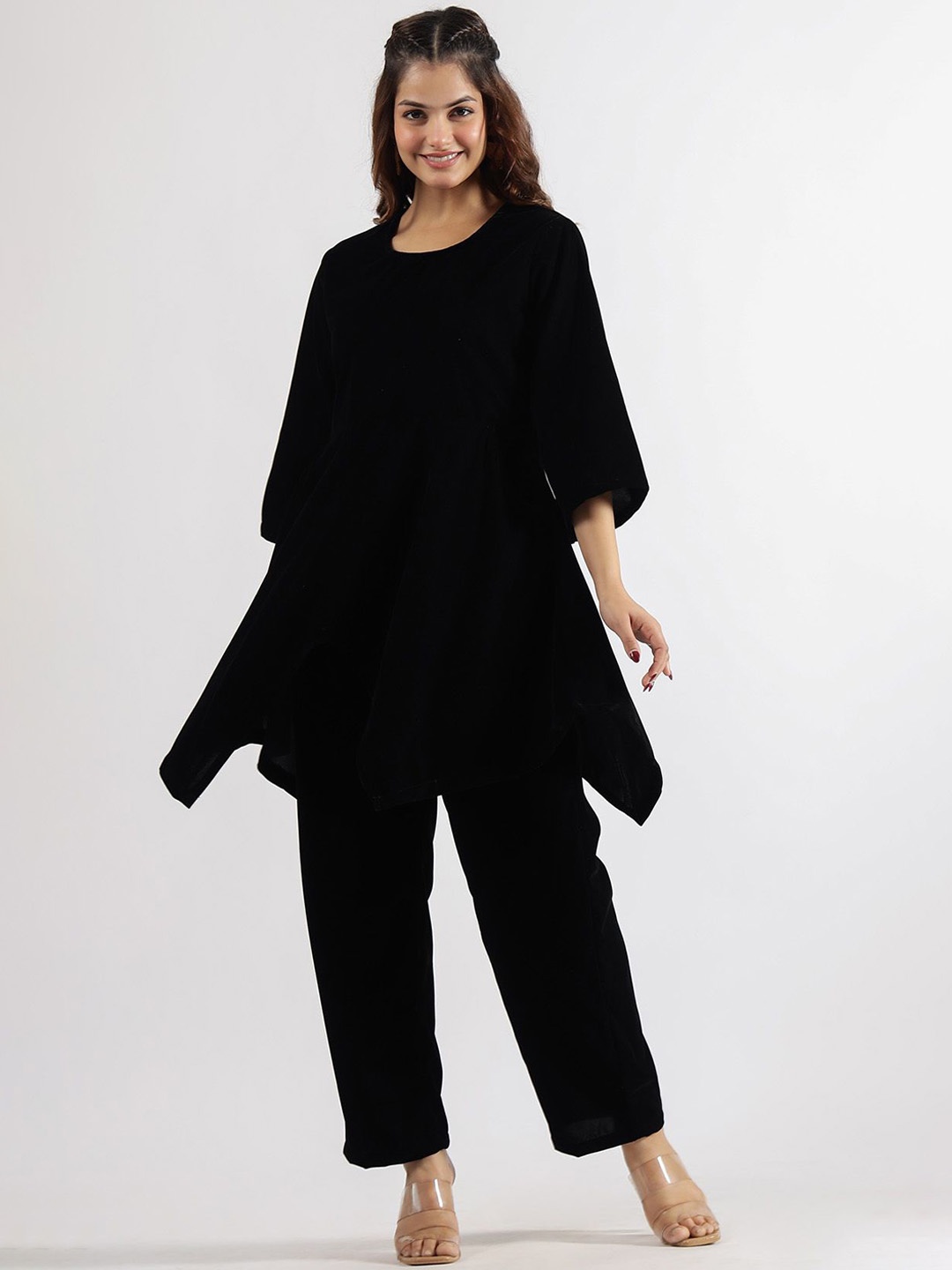 

FLAVIA CREATION Tunic With Trouser Co-Ords, Black