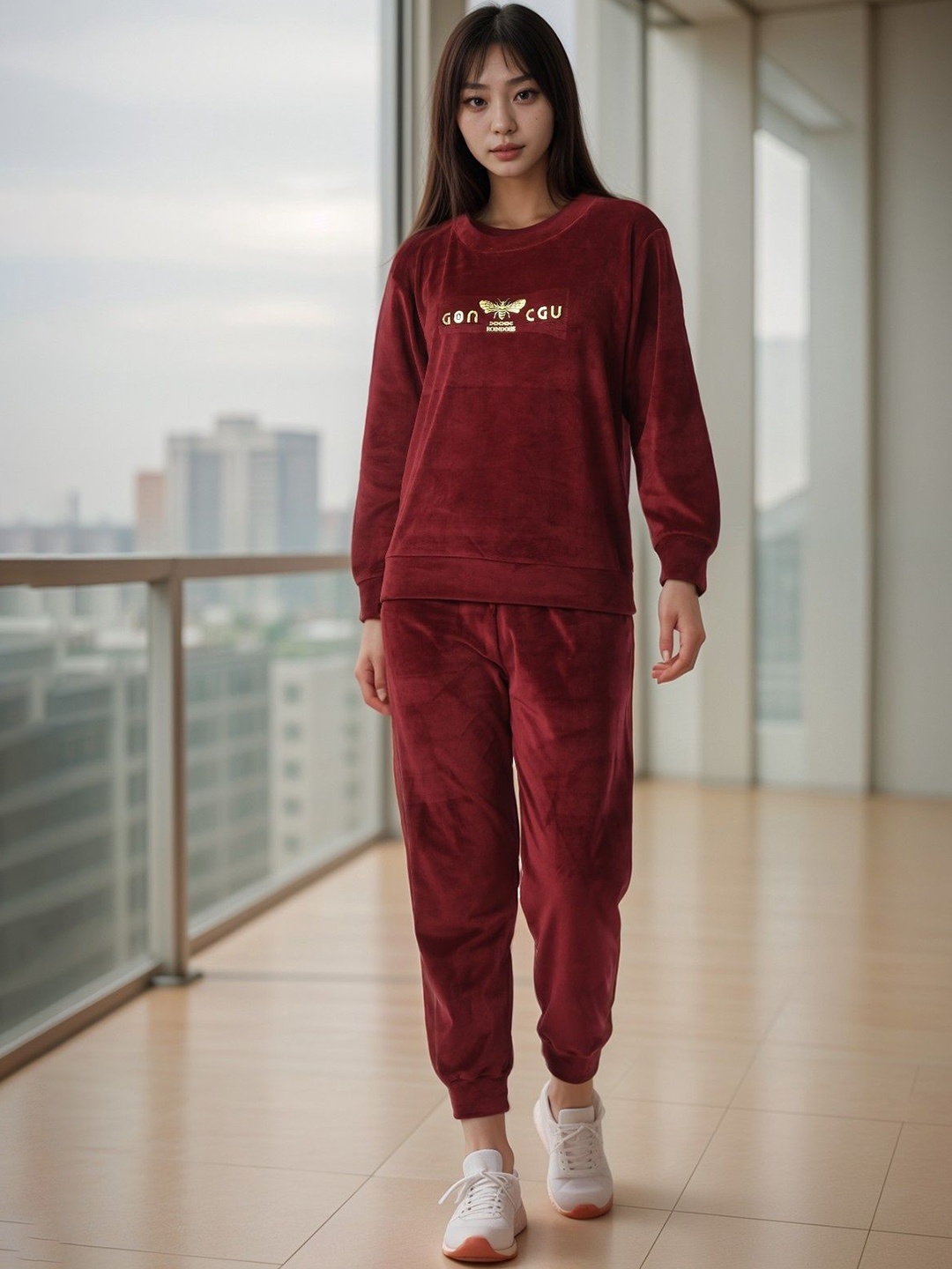 

BAESD Sweatshirt & Joggers Co-Ord, Maroon