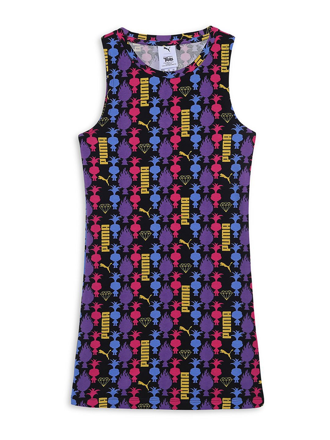 

Puma x Trolls Girls Printed Cotton Dress, Black