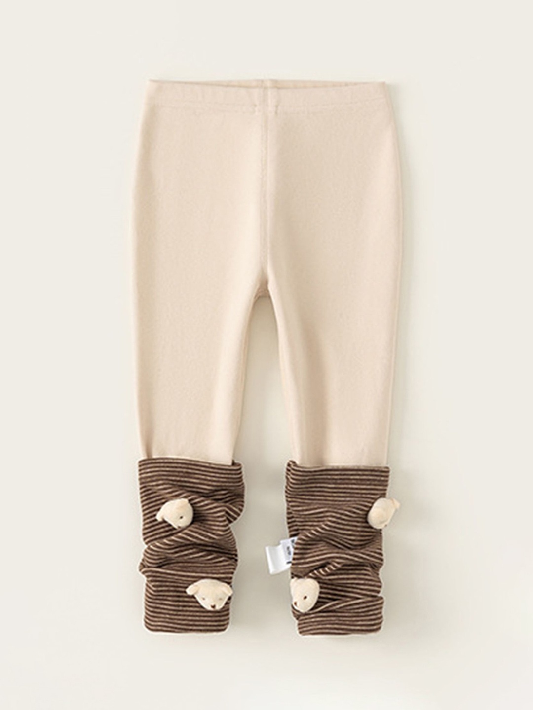 

LULU & SKY Infant Girls Ankle Length Leggings, Beige