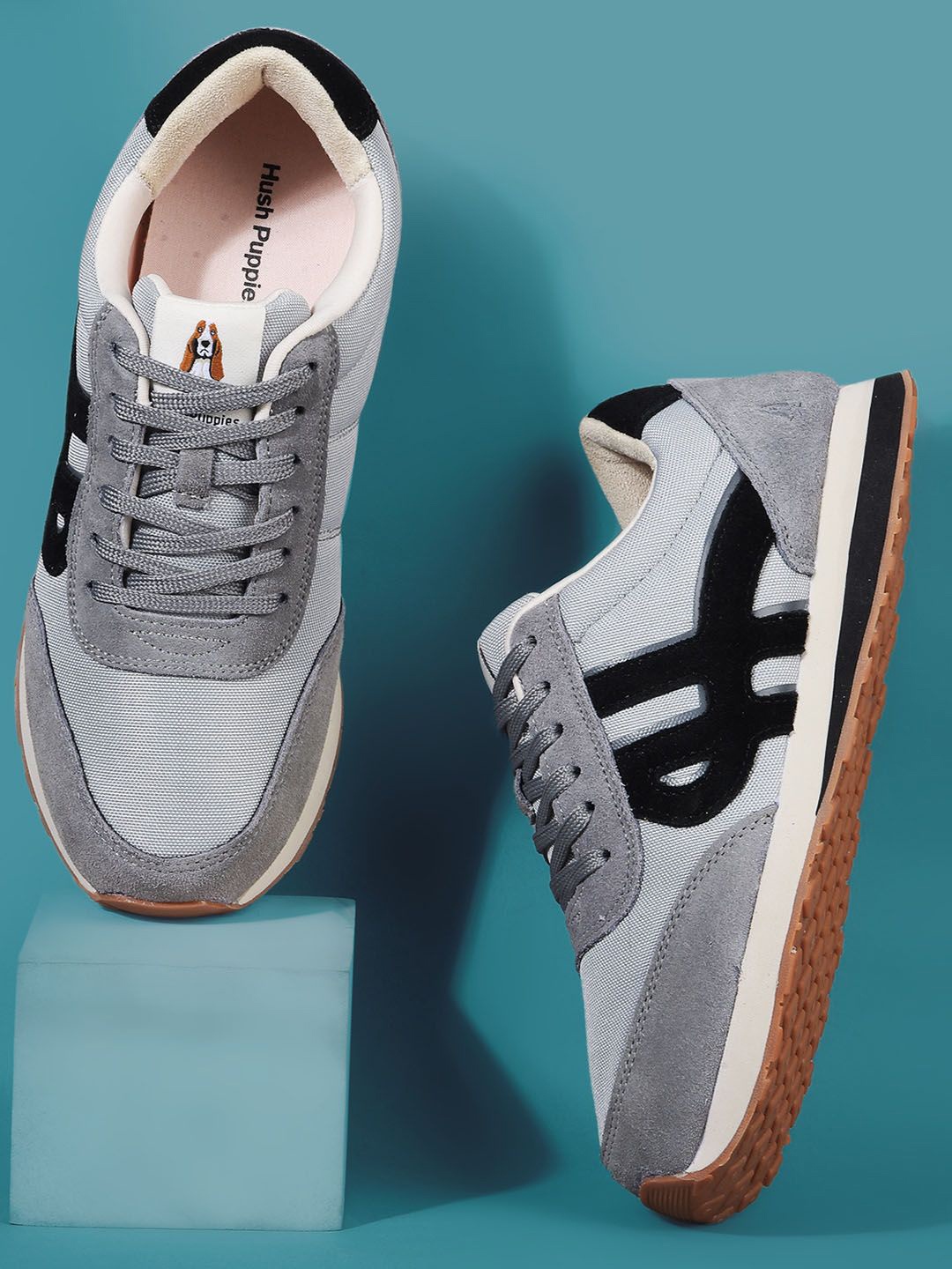

Hush Puppies Men Suede Sneakers, Grey