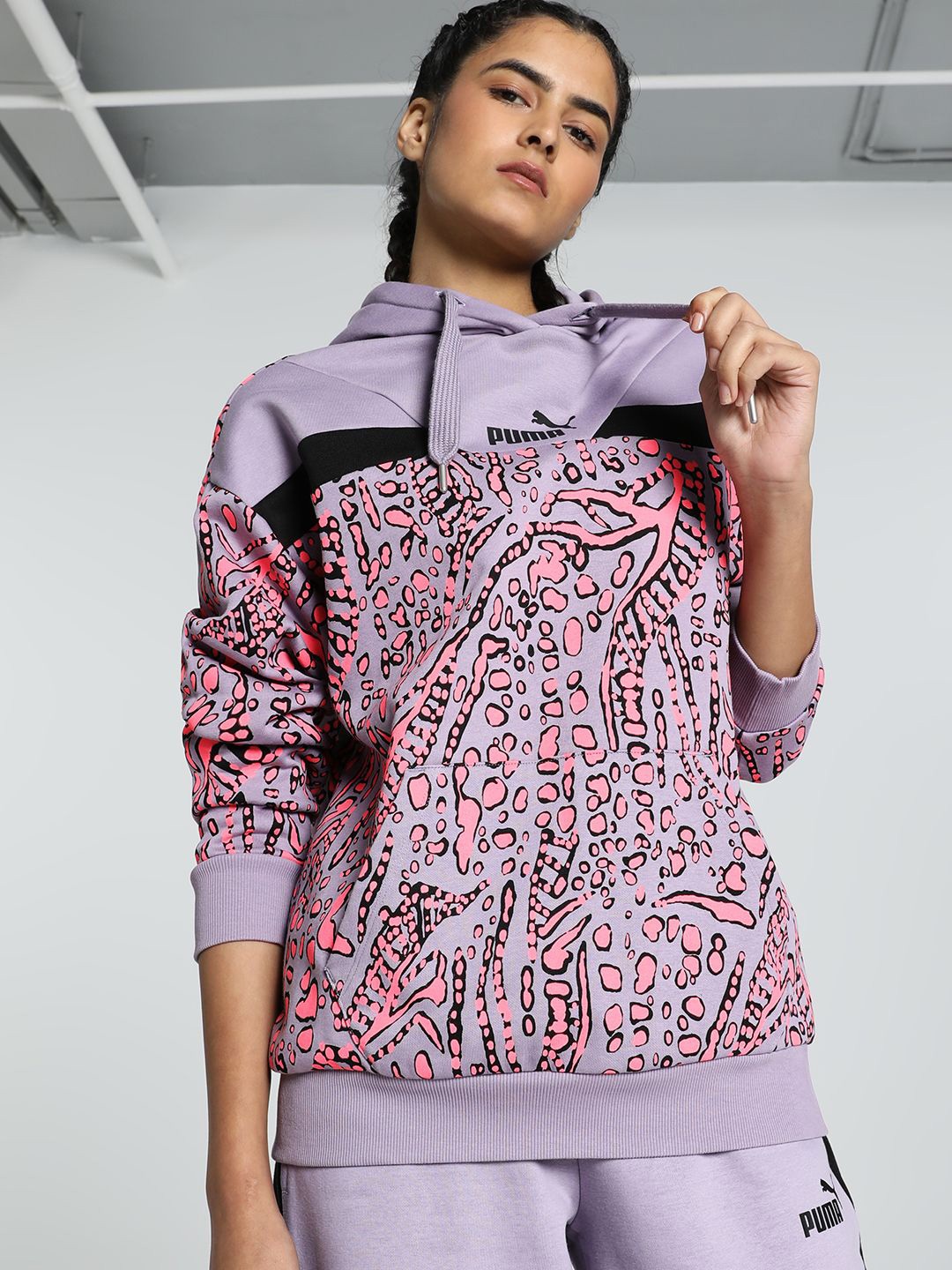 

Puma Hypernatural Relaxed Fit Hoodie, Purple