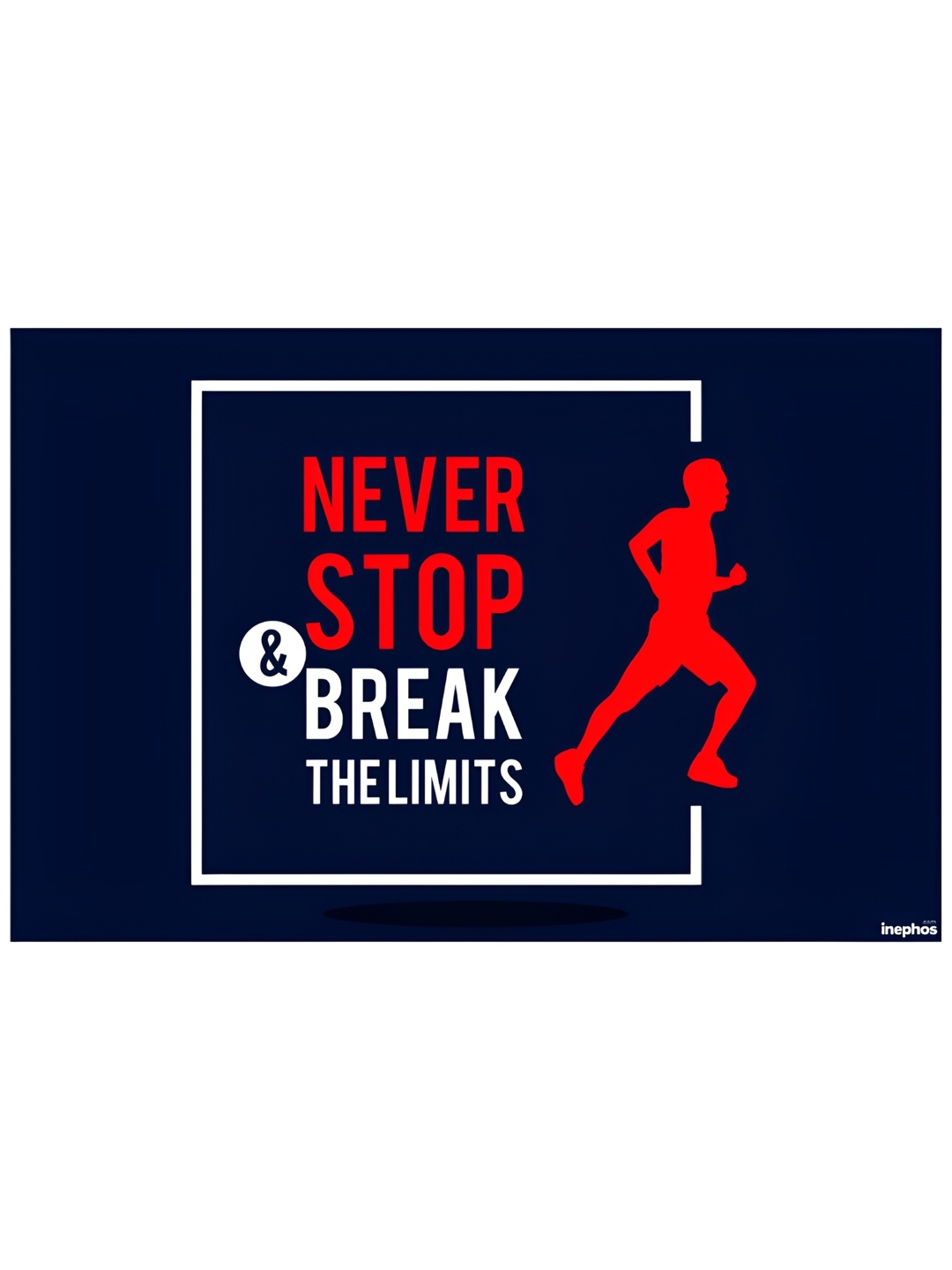 

Inephos Navy Blue & Red Paper Wall Posters
