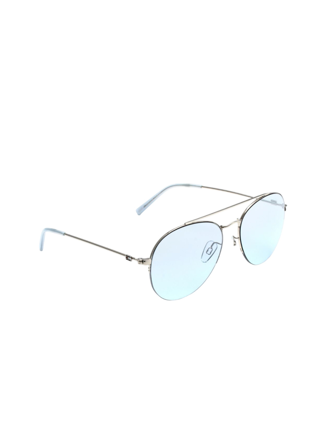 

Tommy Hilfiger Unisex Aviator Sunglasses with UV Protected Lens, Blue