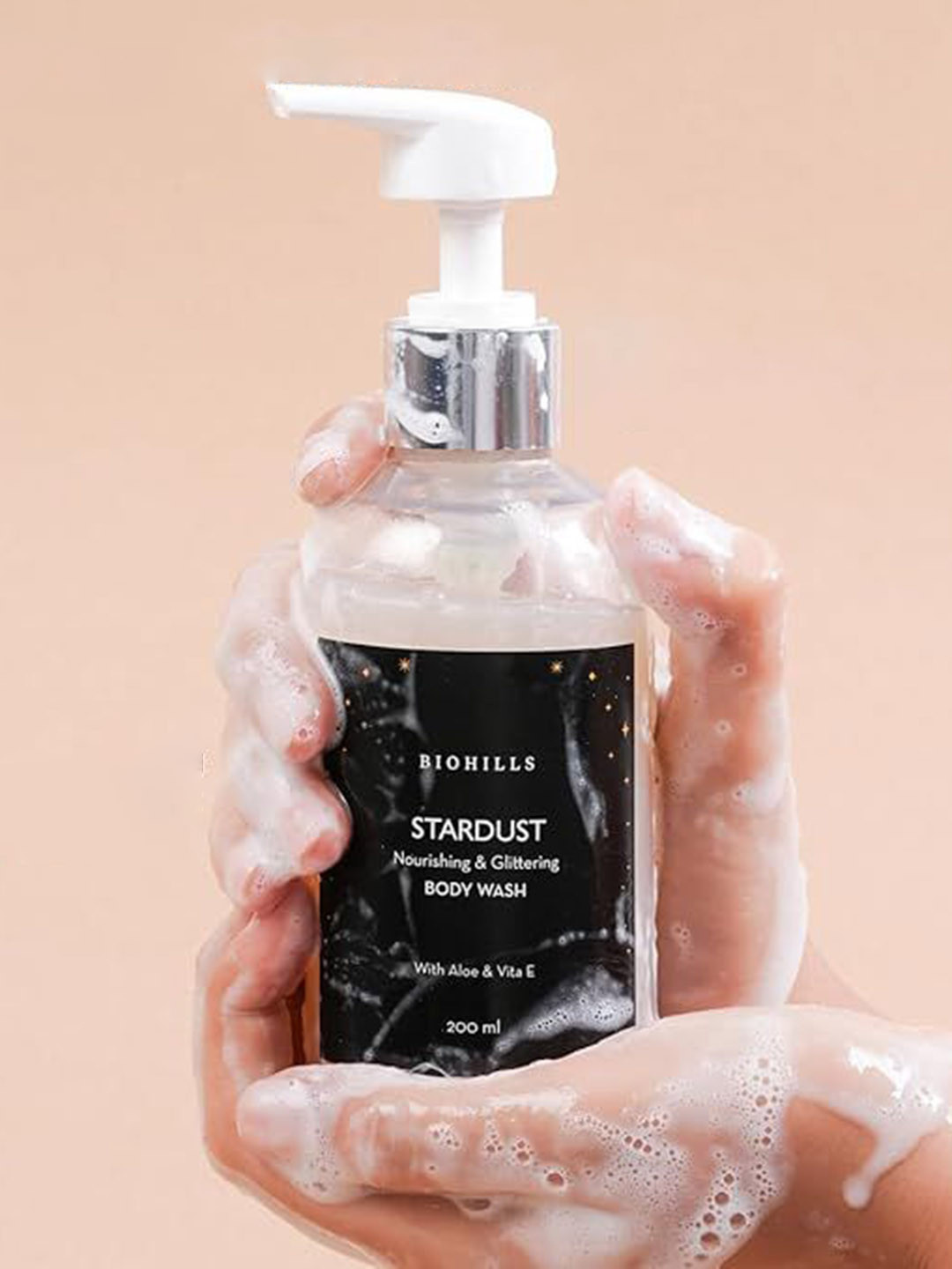 

BIOHILLS Star Dust Shower Gel with Aloevera Extract & Vitamin E - 200 ml, Silver
