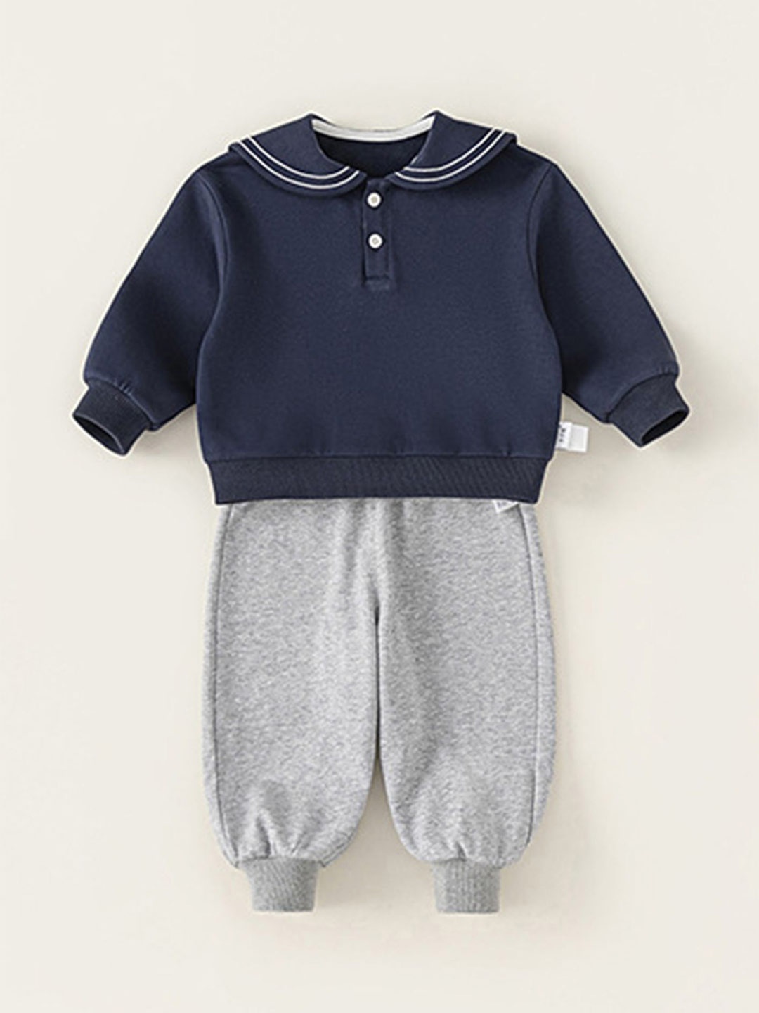 

LULU & SKY Boys Sweatshirt With Joggers, Navy blue