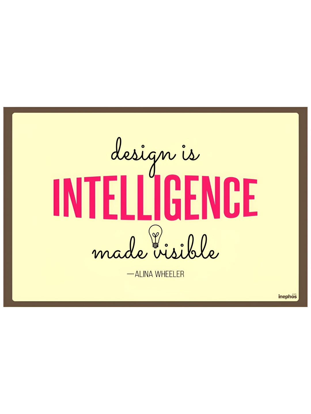 

Inephos Cream-Coloured & Red Quotes Printed Wall Poster