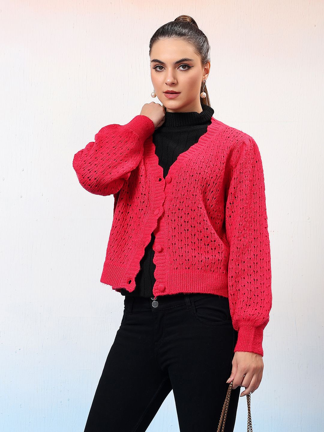 

Kotty Women Cardigan, Pink