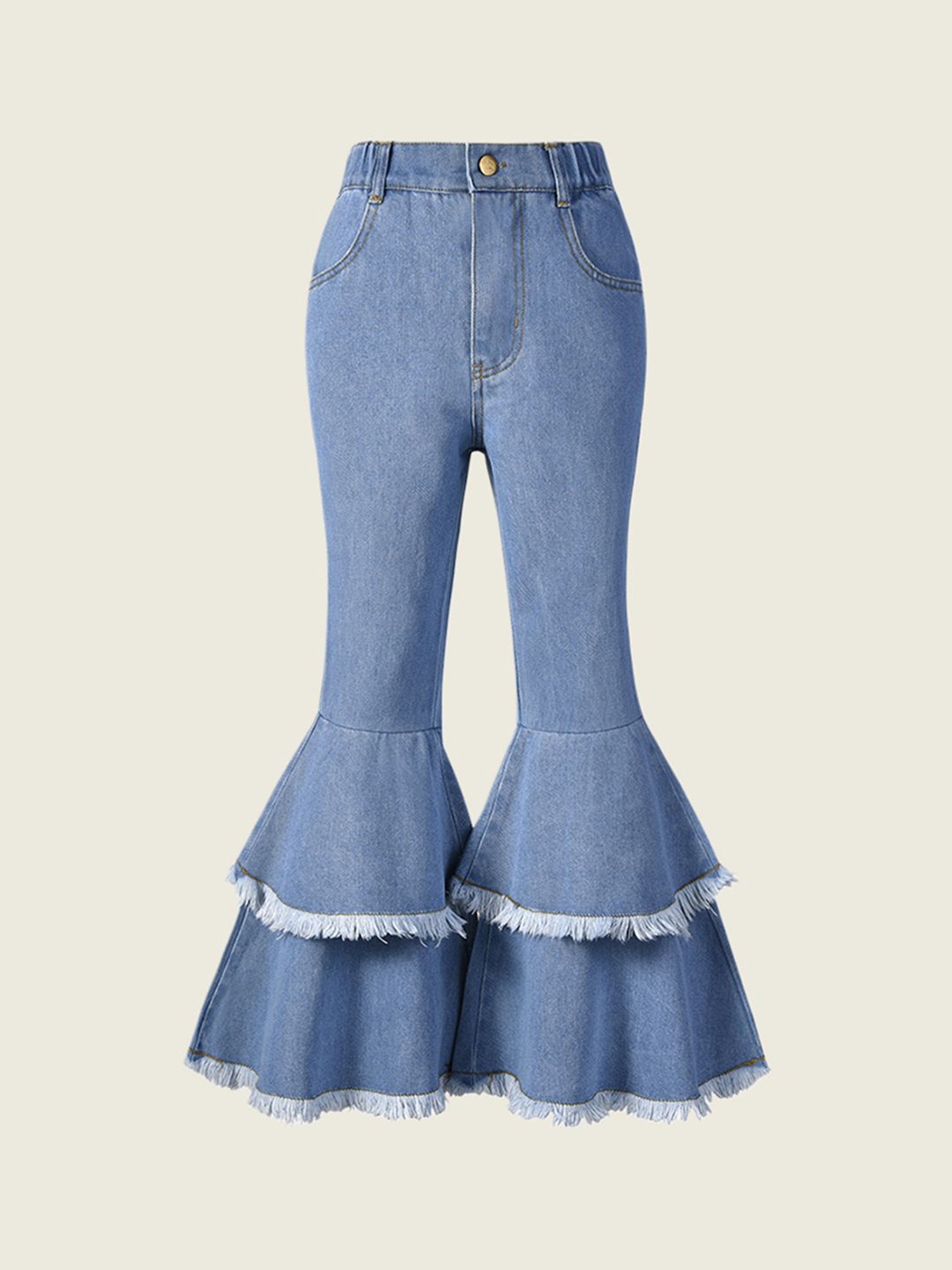 

INCLUD Girls Flared Jeans, Blue