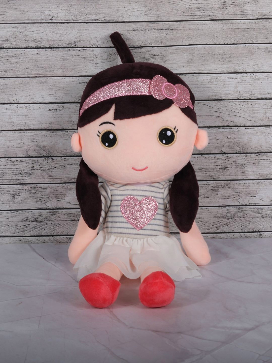 

DukieKooky Unisex - Kids Polyfill Doll Soft Toys and Dolls, White