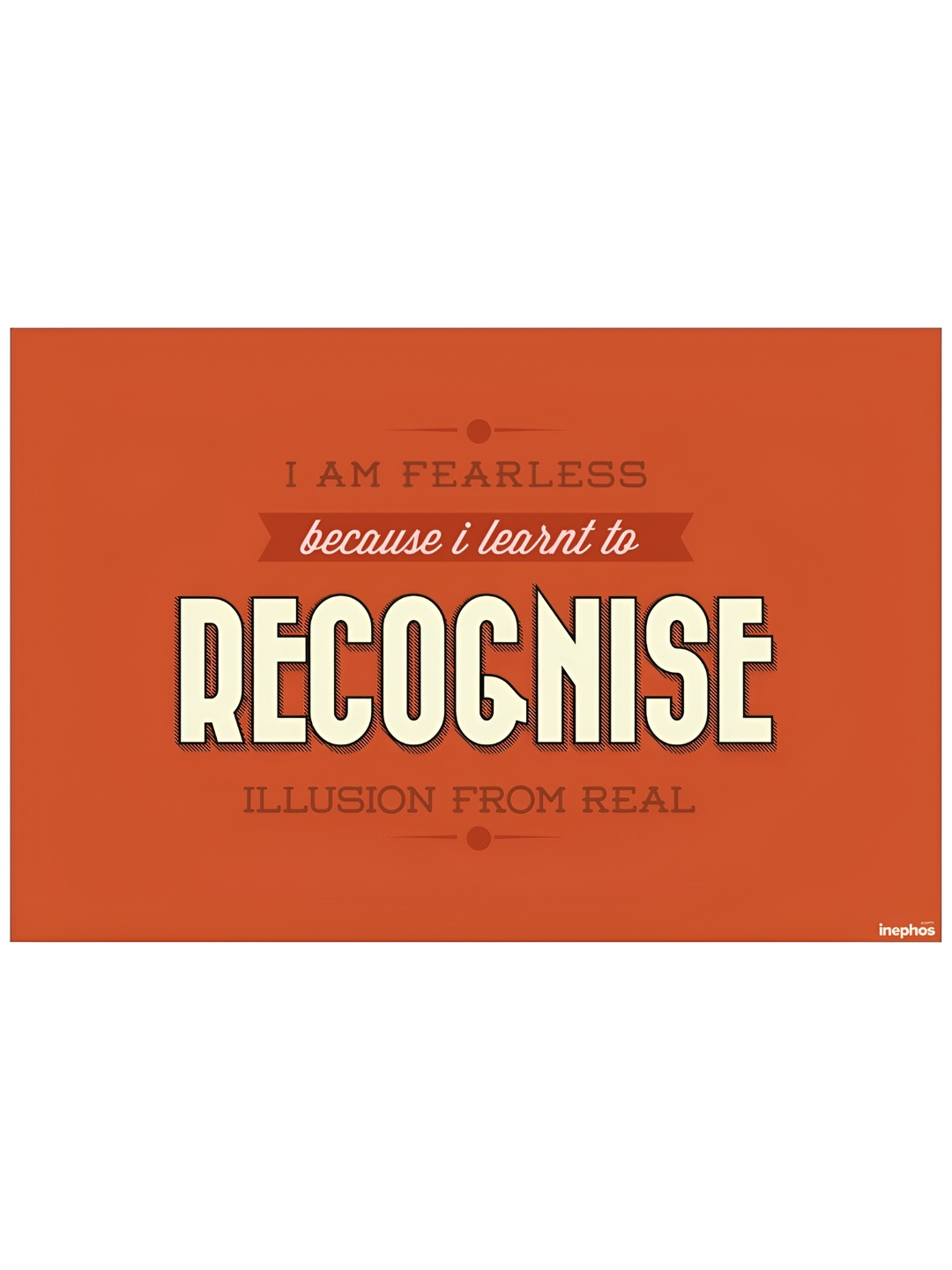 

Inephos Orange & White Paper Creative Artwork Poster