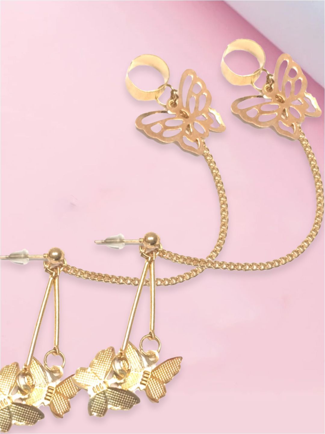 

fabula Contemporary Ear Cuff Earrings, Gold