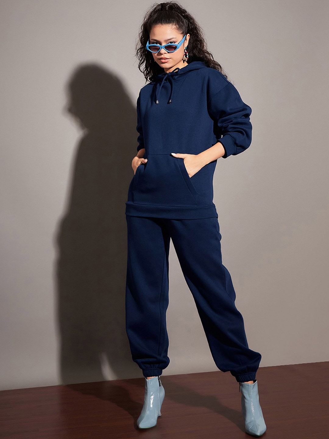 

SASSAFRAS Hoodie With Joggers Co-Ord Set, Navy blue