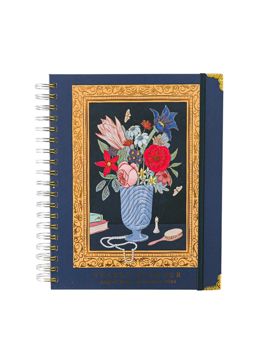 

happywagon Blue & Red Floral Printed Planner