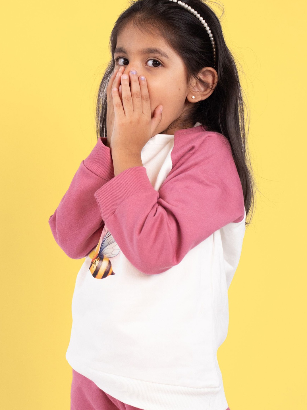 

Orange Sugar Unisex Kids Sweatshirt, Off white