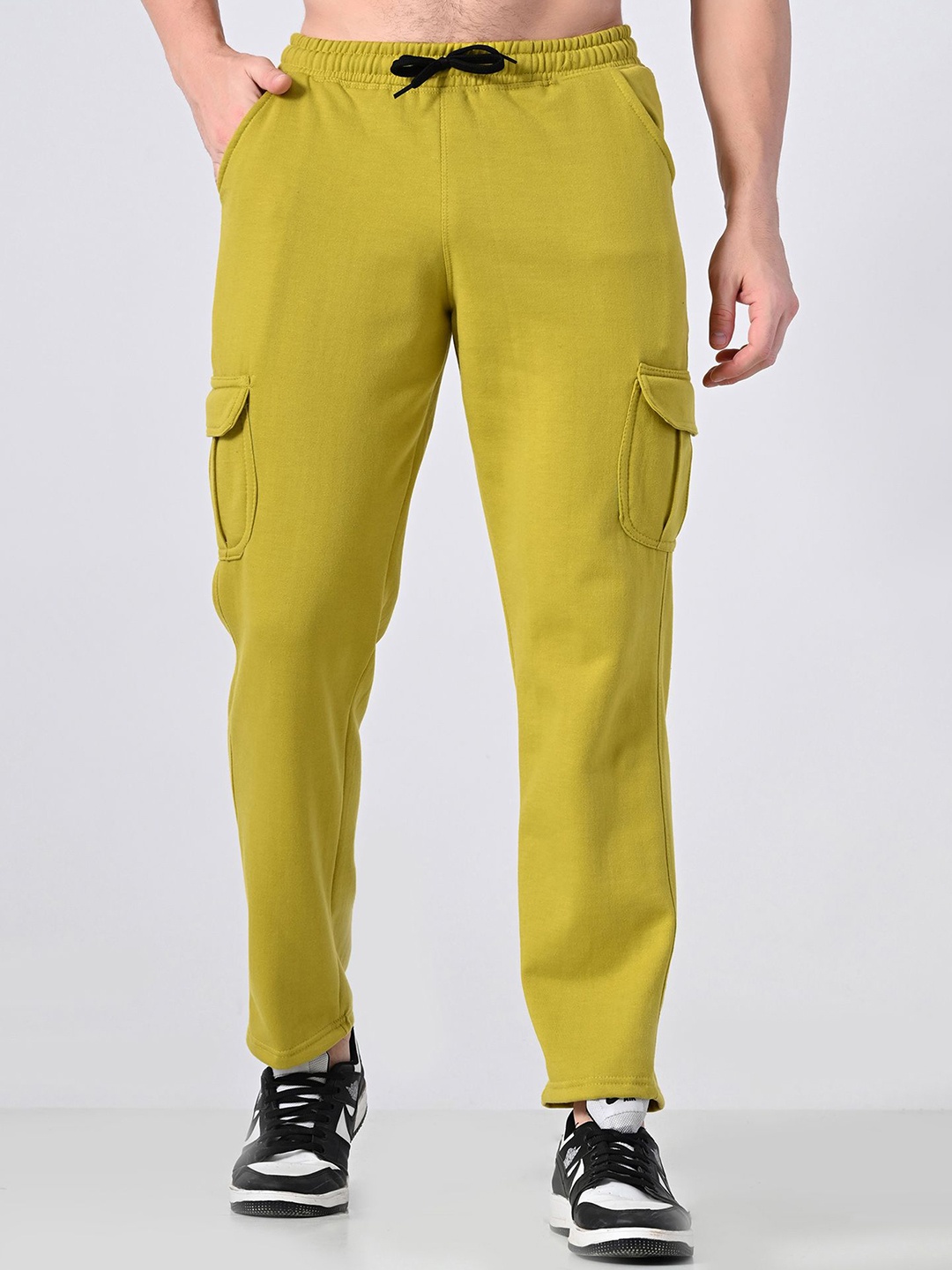 

BAESD Men Relaxed-Fit Mid-Rise Track Pants, Olive