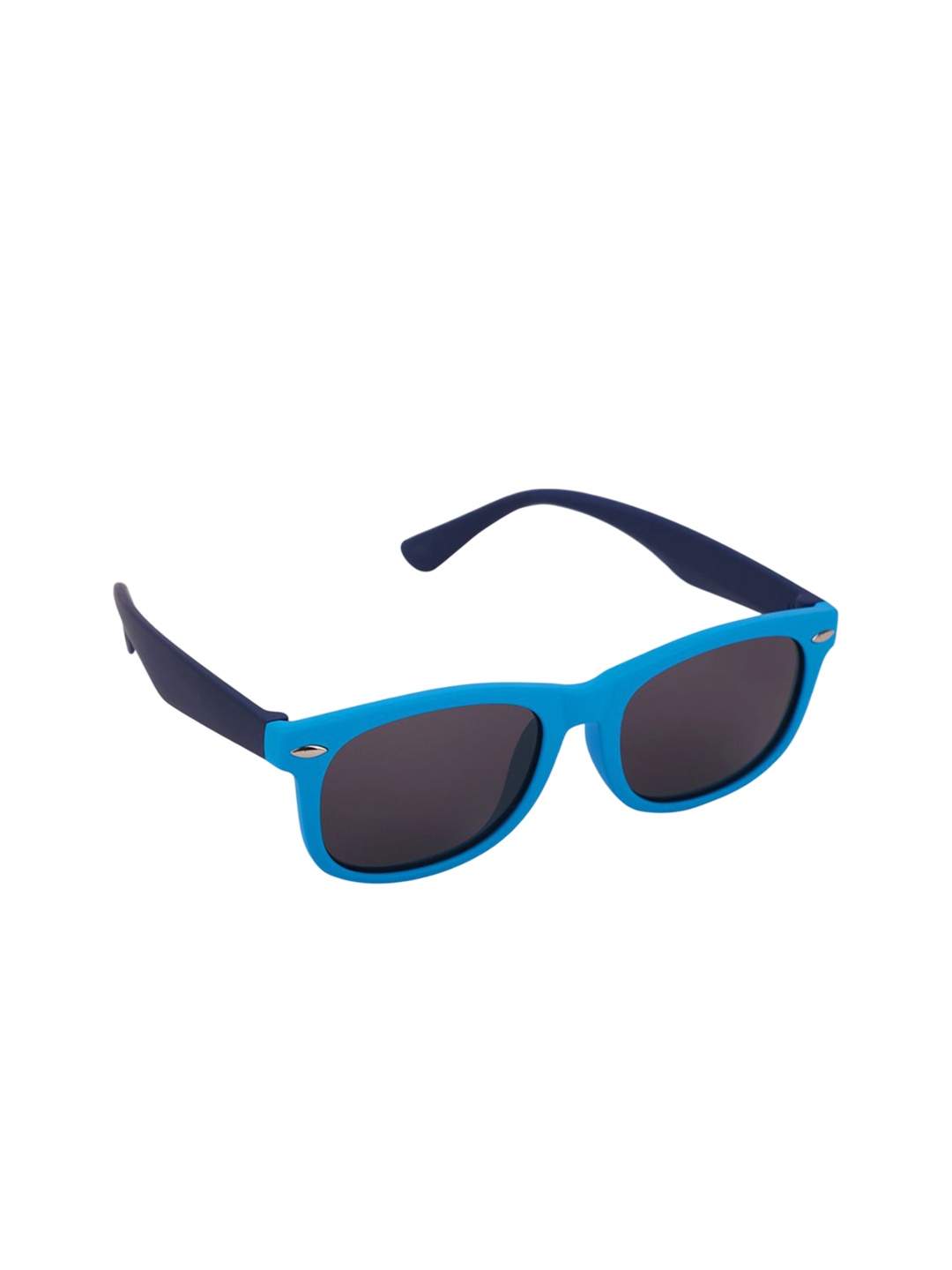 

DukieKooky Unisex Kids Wayfarer Sunglasses with Polarised and UV Protected Lens, Blue