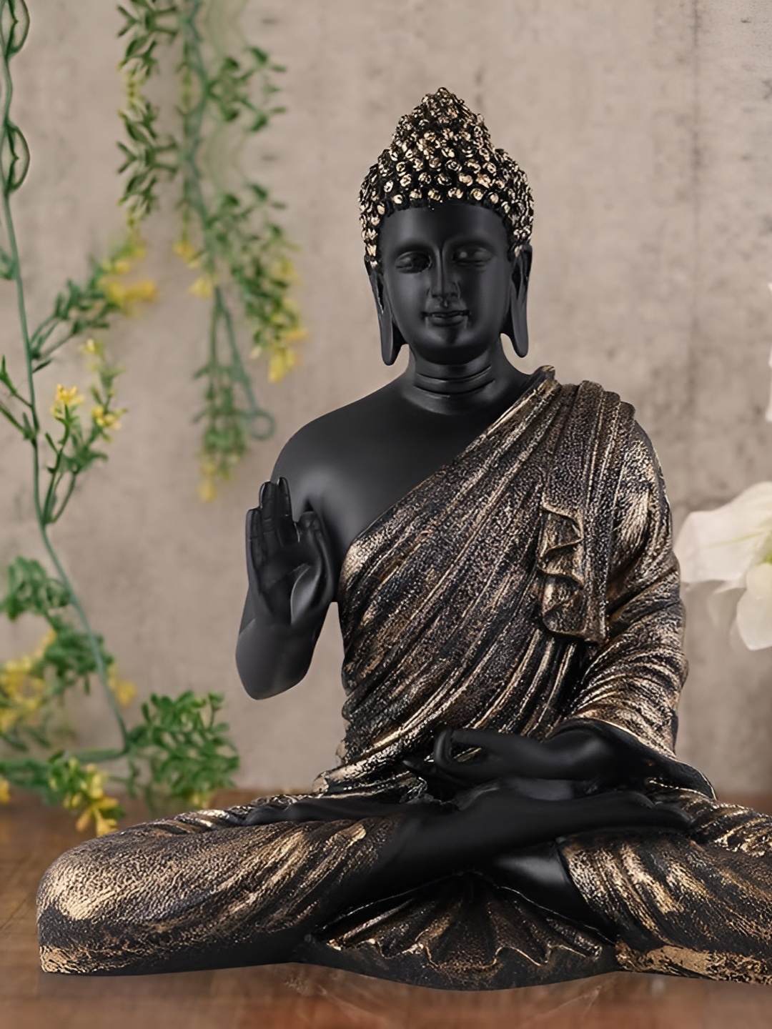 

Zart Black Buddha Idol Showpiece