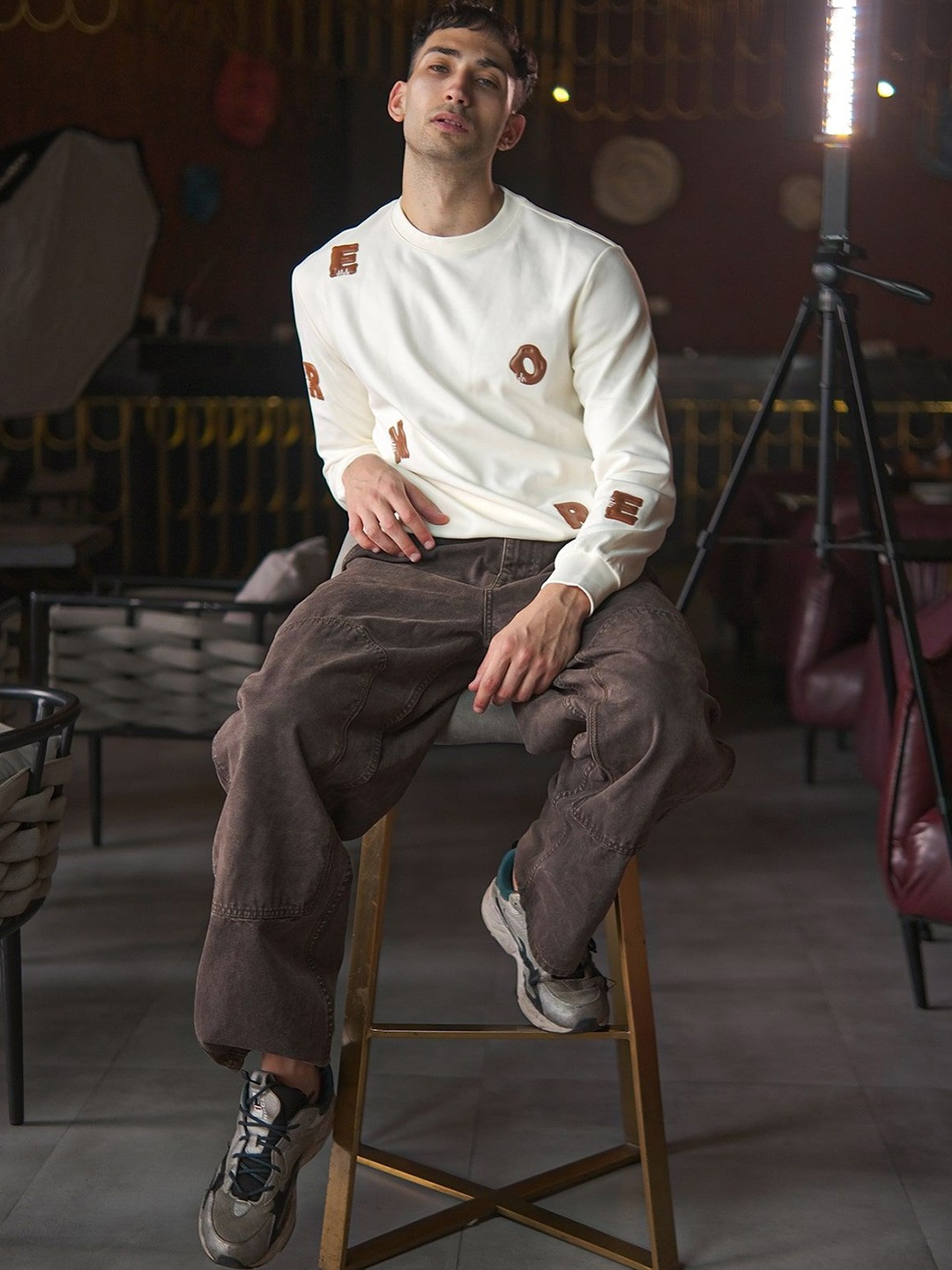 

ODETTE Men Sweatshirt, Off white