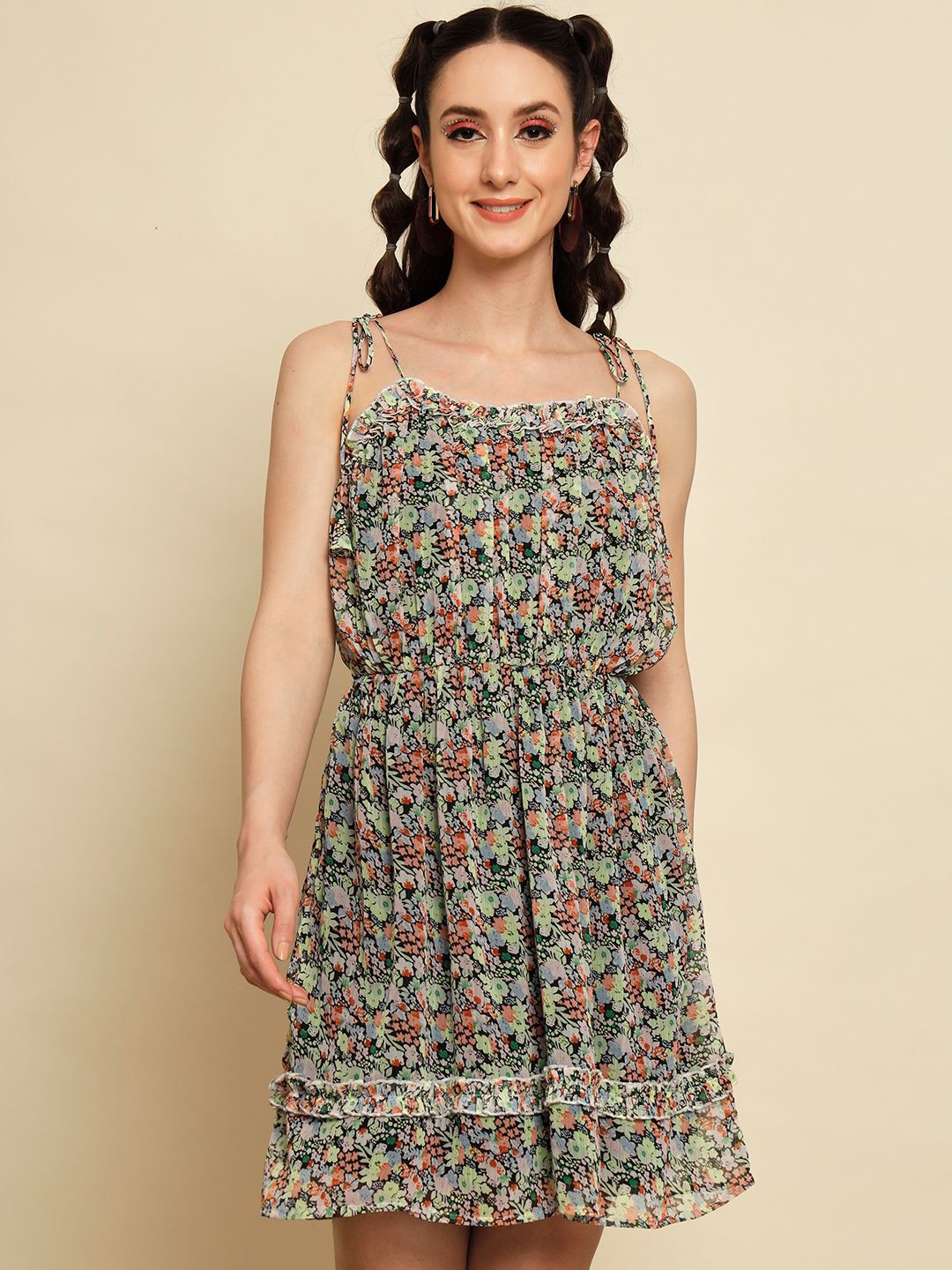 

BAESD Floral Fit & Flare Dress, Multi