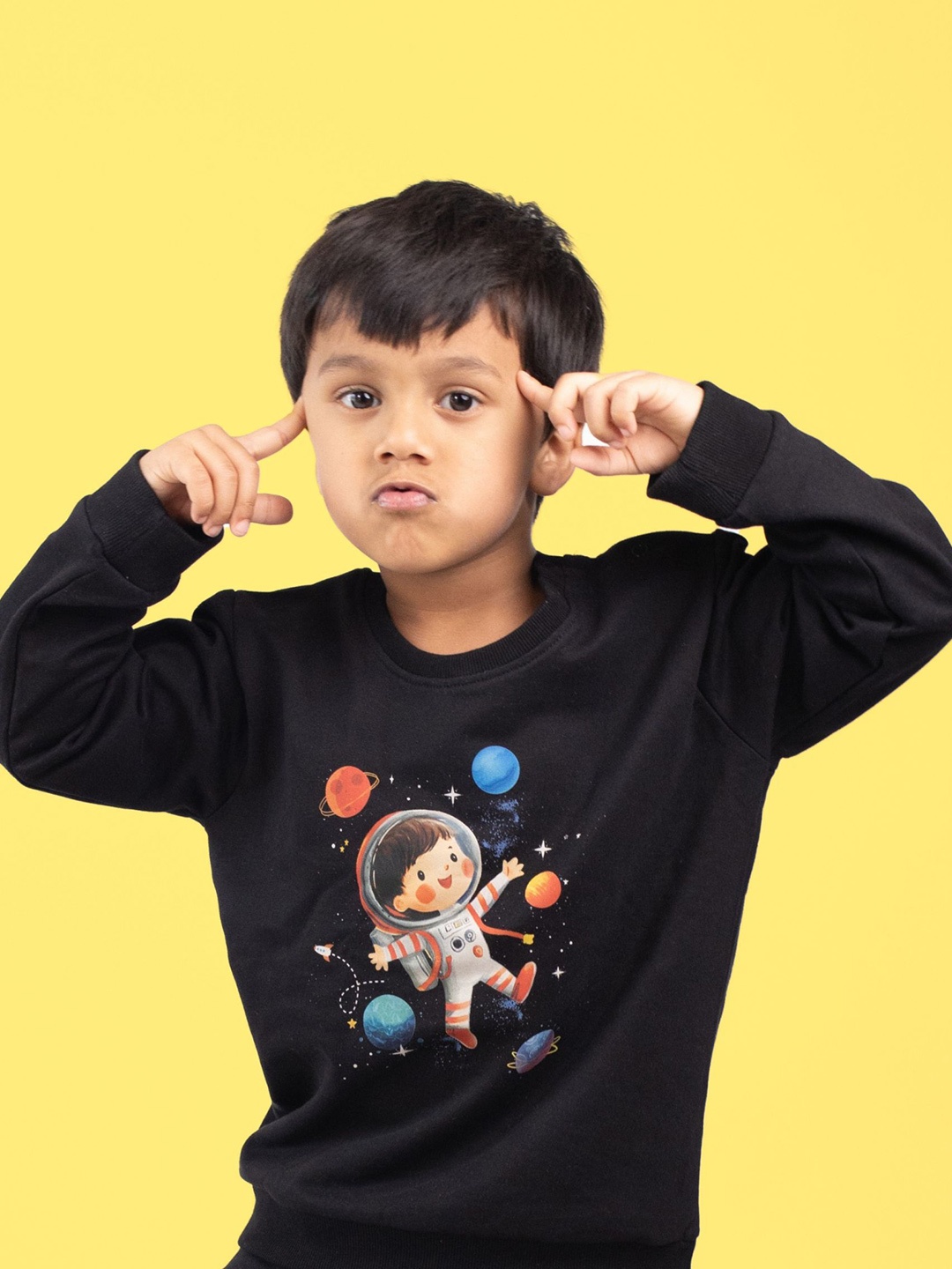 

Orange Sugar Unisex Kids Sweatshirt, Black