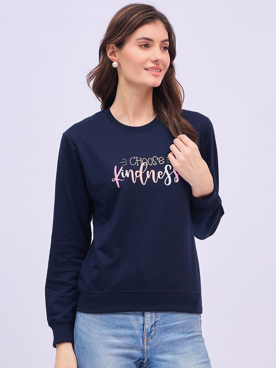 

UNEMODE Women Sweatshirt, Navy blue