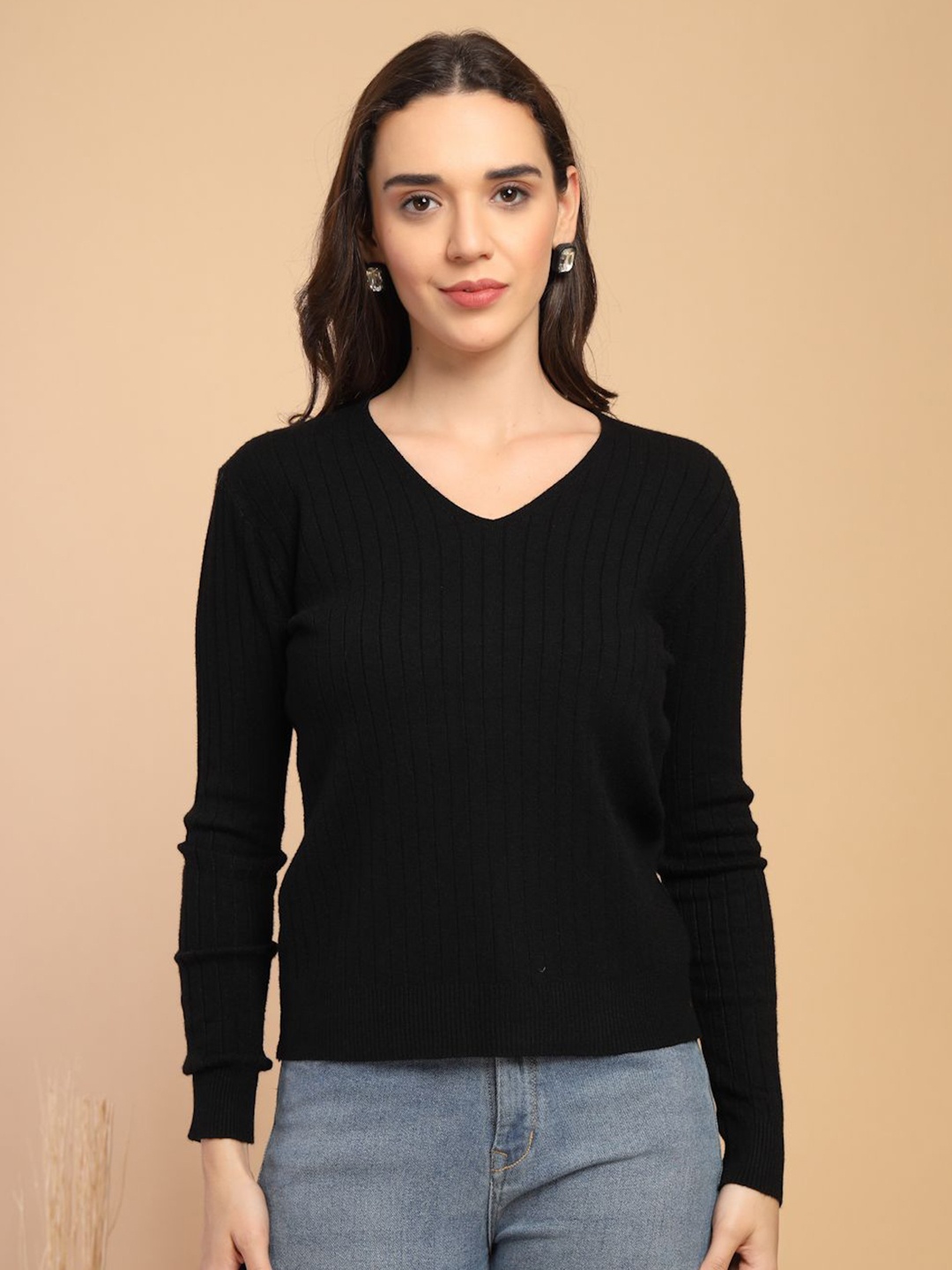 

Gipsy Women Ribbed Pullover, Black