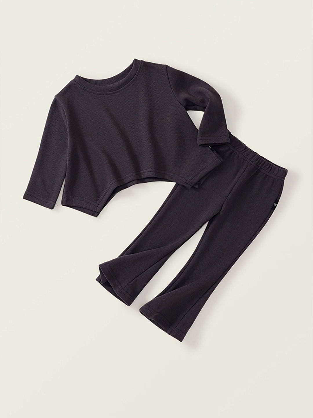 

LULU & SKY Girls Top with Trousers, Grey