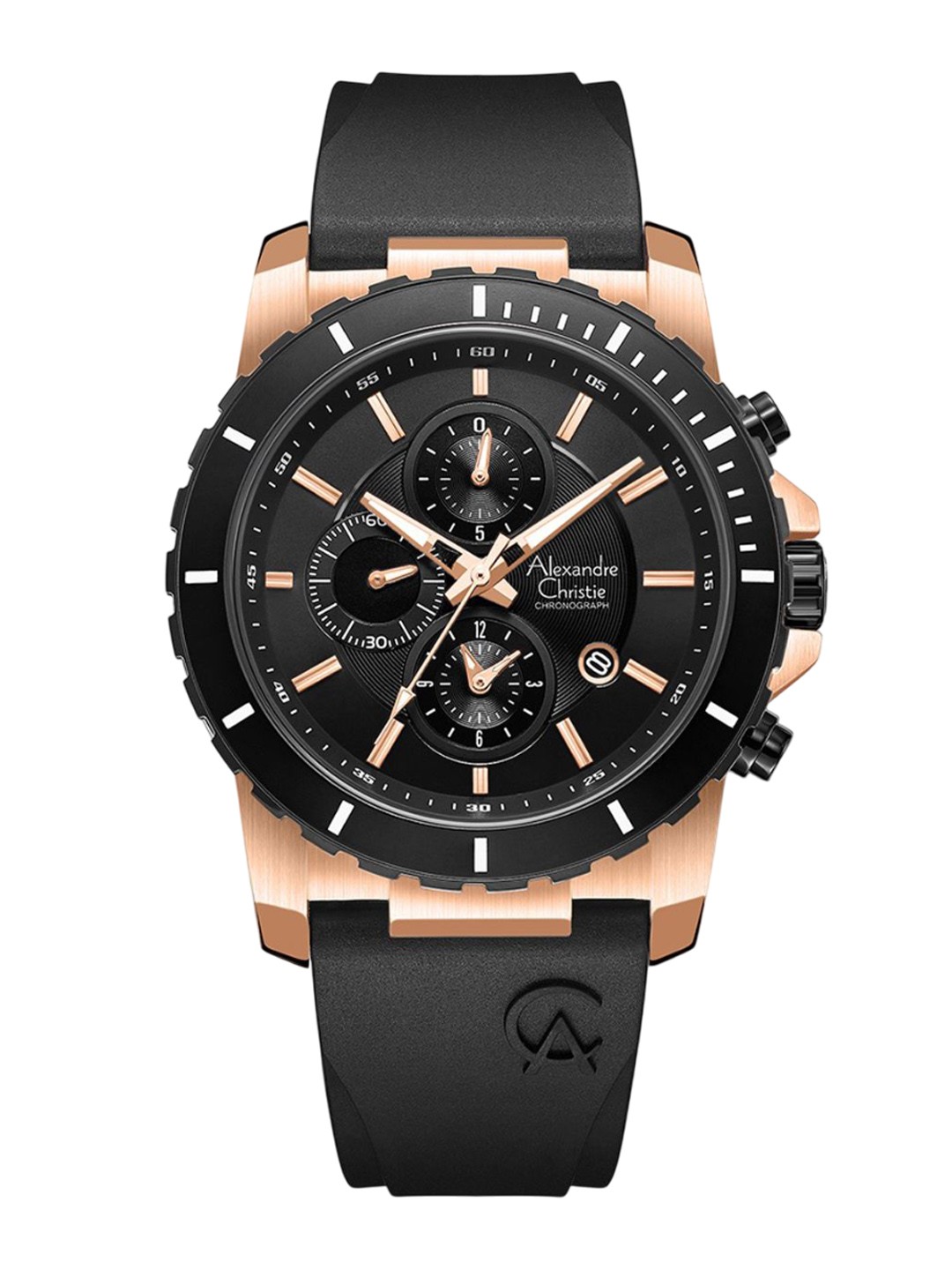 

Alexandre Christie Men Dial & Straps Analogue Watch 6141MCRBRBA, Black