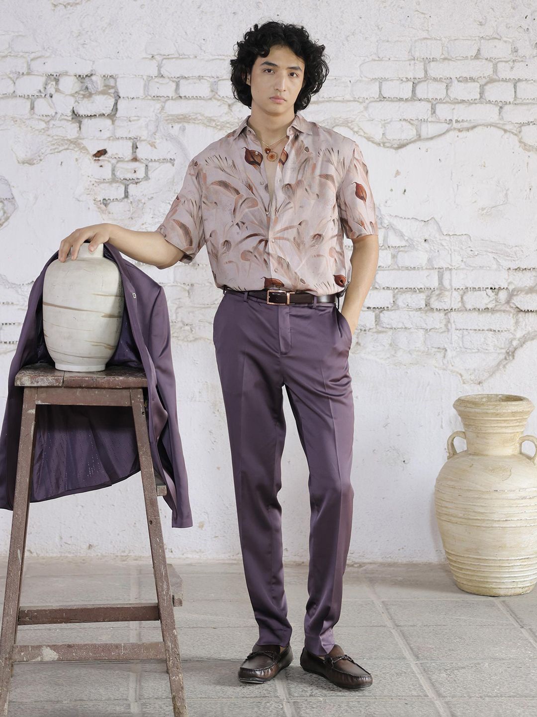 

RARE RABBIT Single-Breasted Two-Piece Formal Suit, Purple