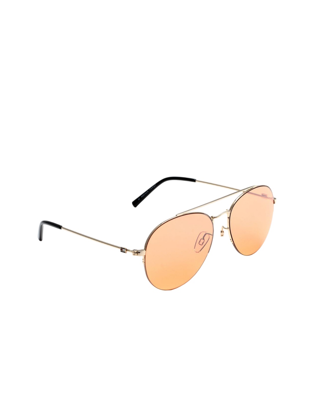 

Tommy Hilfiger Unisex Aviator Sunglasses with UV Protected Lens, Orange
