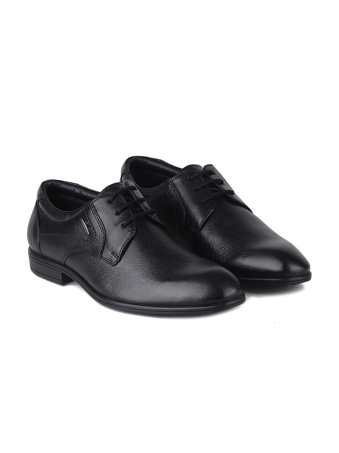 

Red Chief Men Round Toe Leather Formal Derbys, Black