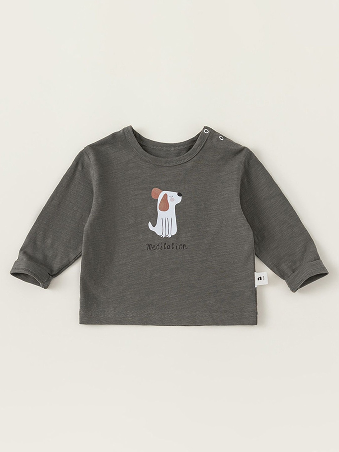 

LULU & SKY Organic Cotton Top, Grey