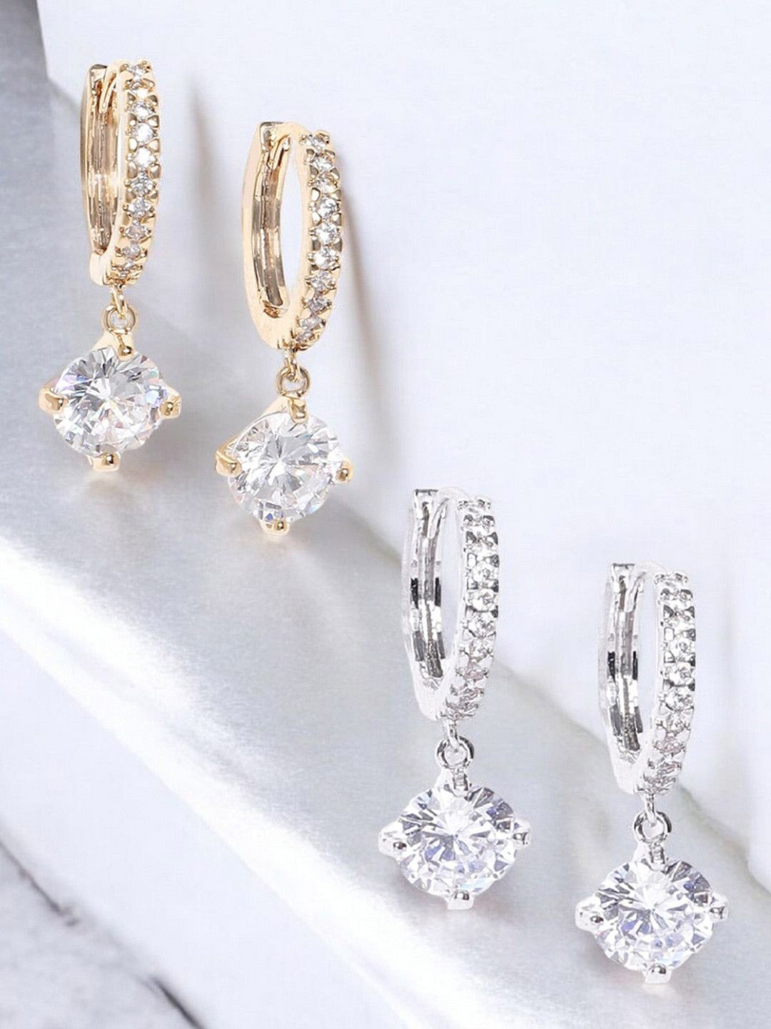 

OOMPH Contemporary Drop Earrings, Gold