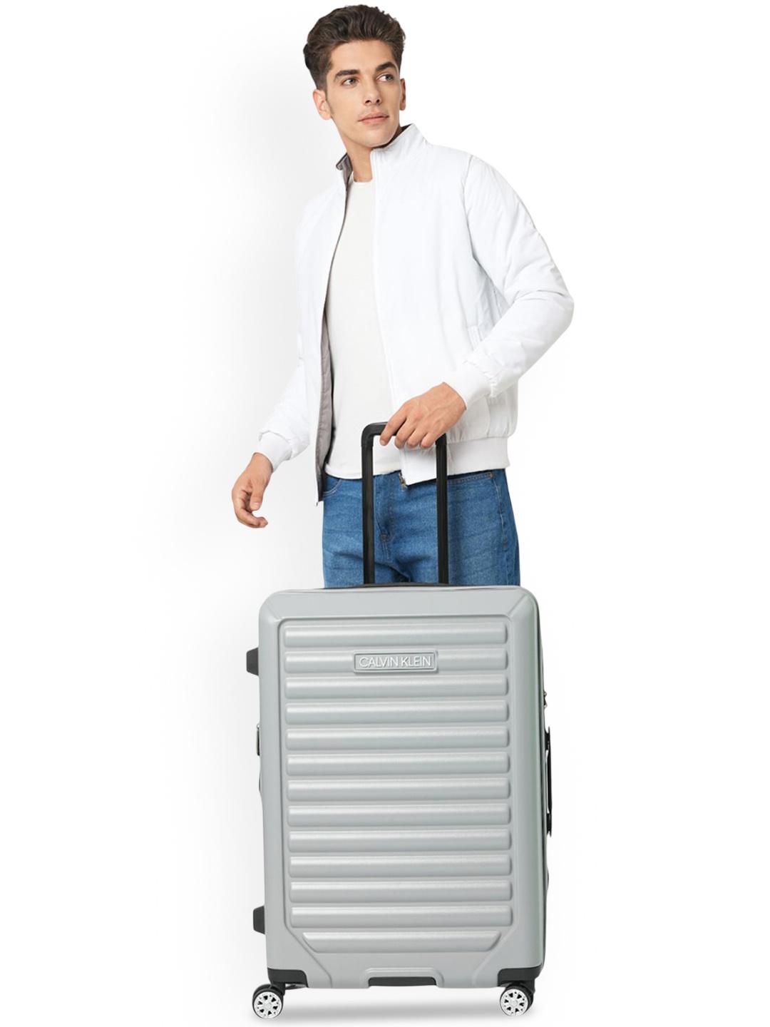 

Calvin Klein ODYSSEY Range Heather Grey 28" Large Hard Trolley Bag