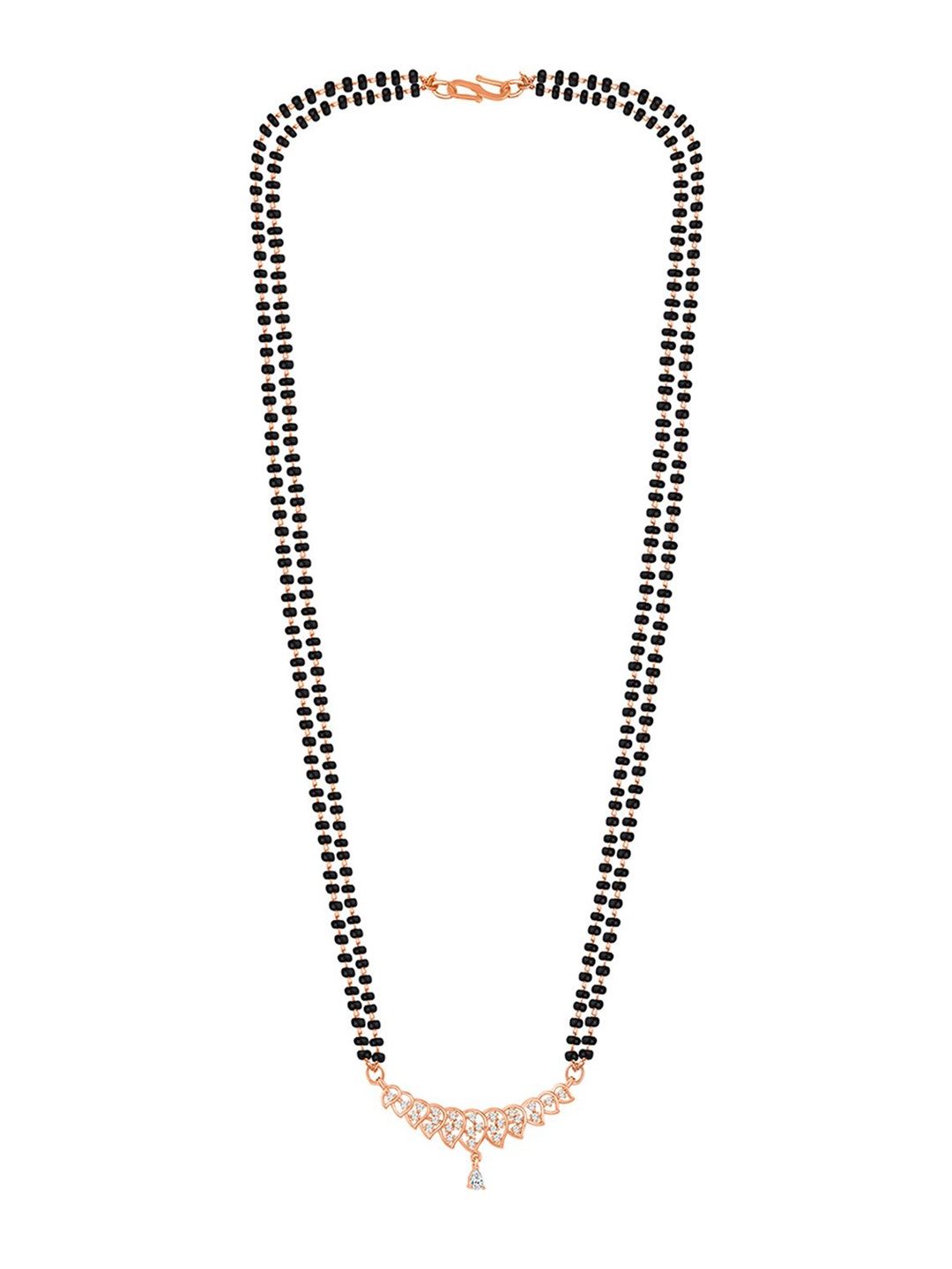 

Peora Rose Gold-Plated Artificial Stones Mangalsutra